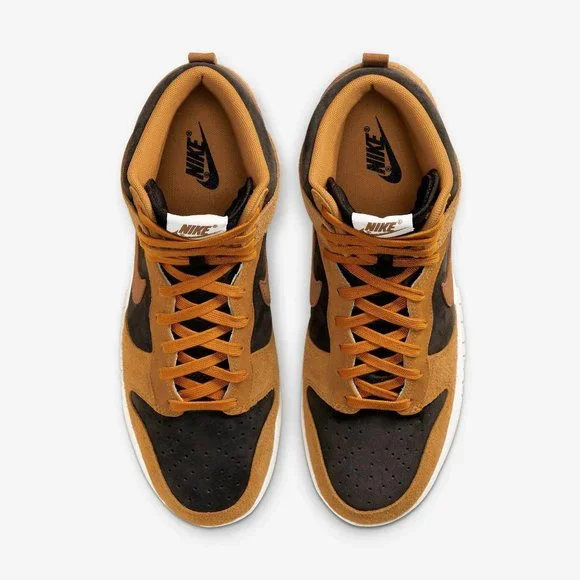 Nike Dunk High PRM Dark Russet Mens Sneakers Sz: 6.5 - Picture 4 of 8